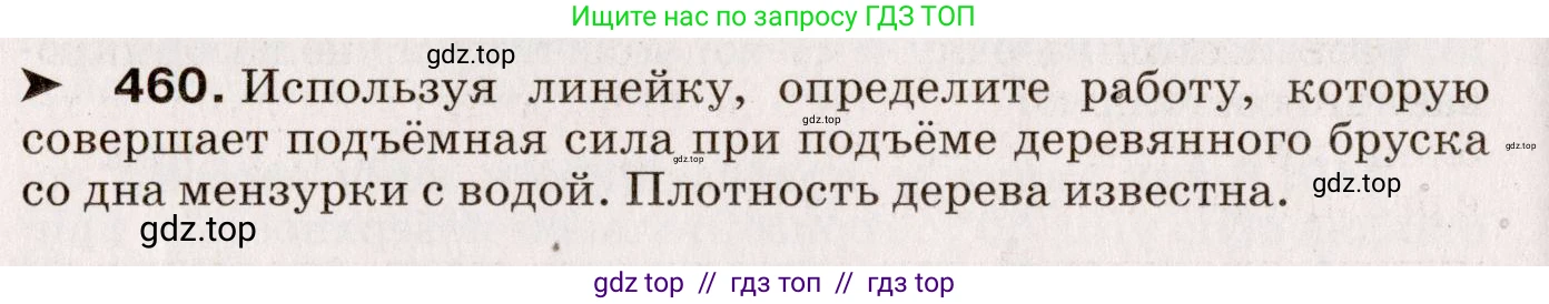 Физика, 9 класс Сборник вопросов и задач, авторы: Марон Абрам Евсеевич, Марон Евгений Абрамович, Позойский Семён Вениаминович, издательство Просвещение, Москва, 2022, белого цвета, страница 70, номер 460, Условие
