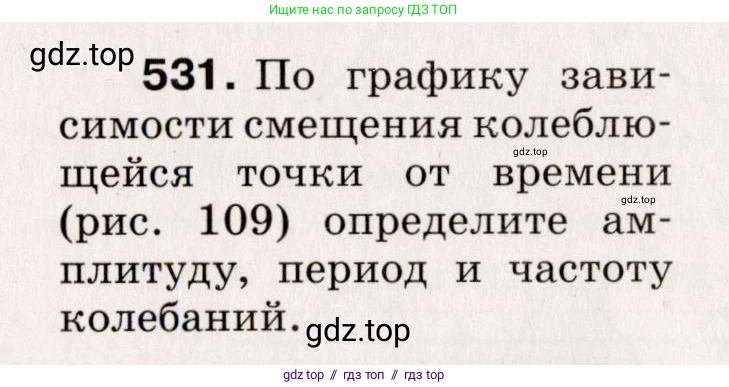 Физика, 9 класс Сборник вопросов и задач, авторы: Марон Абрам Евсеевич, Марон Евгений Абрамович, Позойский Семён Вениаминович, издательство Просвещение, Москва, 2022, белого цвета, страница 80, номер 531, Условие