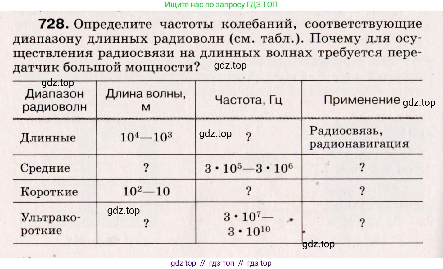 Физика, 9 класс Сборник вопросов и задач, авторы: Марон Абрам Евсеевич, Марон Евгений Абрамович, Позойский Семён Вениаминович, издательство Просвещение, Москва, 2022, белого цвета, страница 110, номер 728, Условие