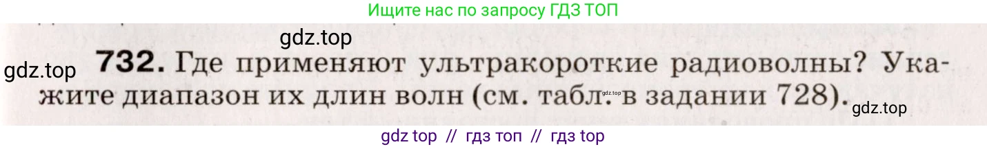 Физика, 9 класс Сборник вопросов и задач, авторы: Марон Абрам Евсеевич, Марон Евгений Абрамович, Позойский Семён Вениаминович, издательство Просвещение, Москва, 2022, белого цвета, страница 111, номер 732, Условие