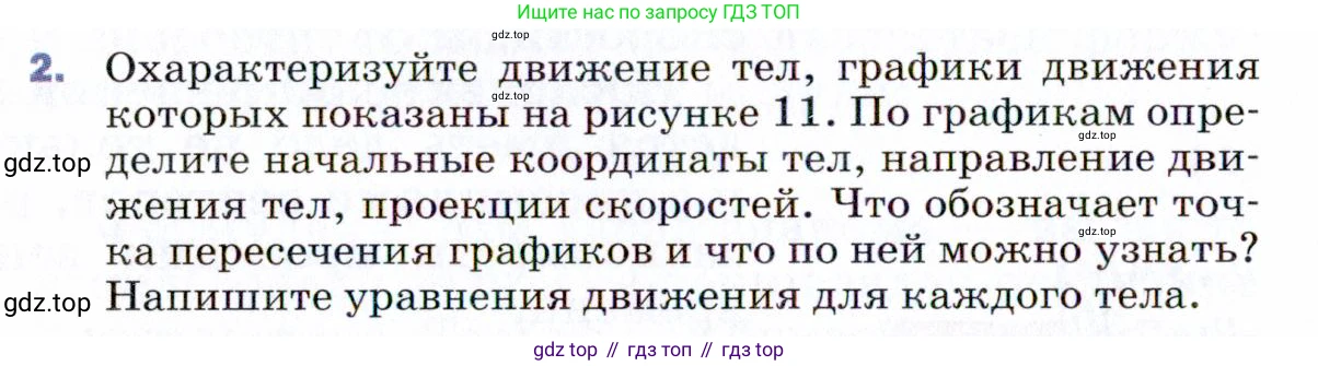 ГДЗ Физика, 9 класс Учебник, авторы: Пёрышкин И М, Гутник Елена Моисеевна, Иванов Александр Иванович, Петрова Мария Арсеньевна, издательство Просвещение, Москва, 2021 - 2022, страница 20, номер 2, Условие