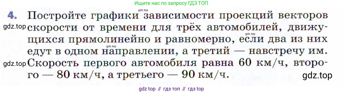 ГДЗ Физика, 9 класс Учебник, авторы: Пёрышкин И М, Гутник Елена Моисеевна, Иванов Александр Иванович, Петрова Мария Арсеньевна, издательство Просвещение, Москва, 2021 - 2022, страница 20, номер 4, Условие