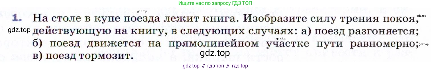 ГДЗ Физика, 9 класс Учебник, авторы: Пёрышкин И М, Гутник Елена Моисеевна, Иванов Александр Иванович, Петрова Мария Арсеньевна, издательство Просвещение, Москва, 2021 - 2022, страница 79, номер 1, Условие