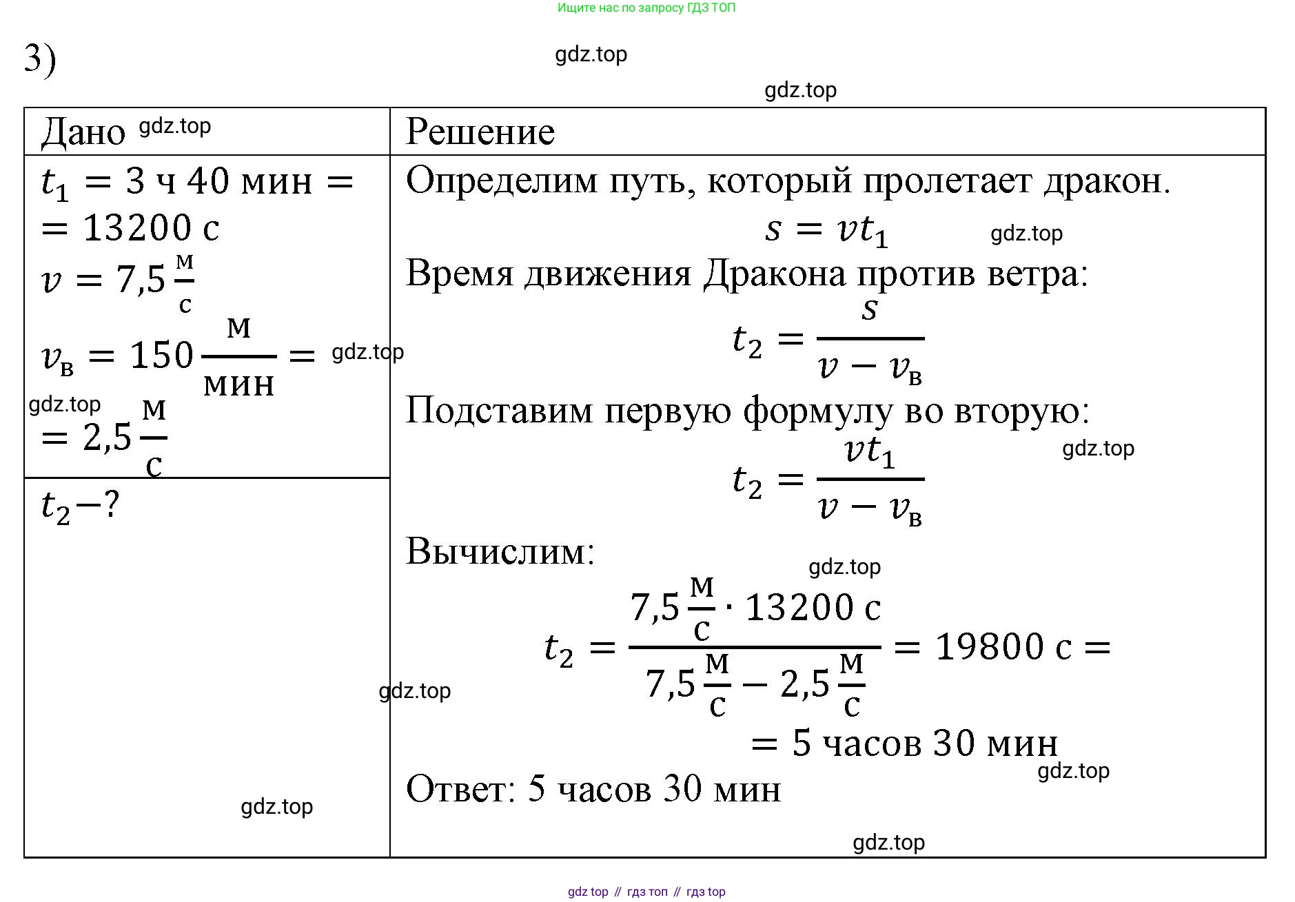 ГДЗ Физика, 9 класс Учебник, авторы: Пёрышкин И М, Гутник Елена Моисеевна, Иванов Александр Иванович, Петрова Мария Арсеньевна, издательство Просвещение, Москва, 2021 - 2022, страница 40, номер 3, Решение