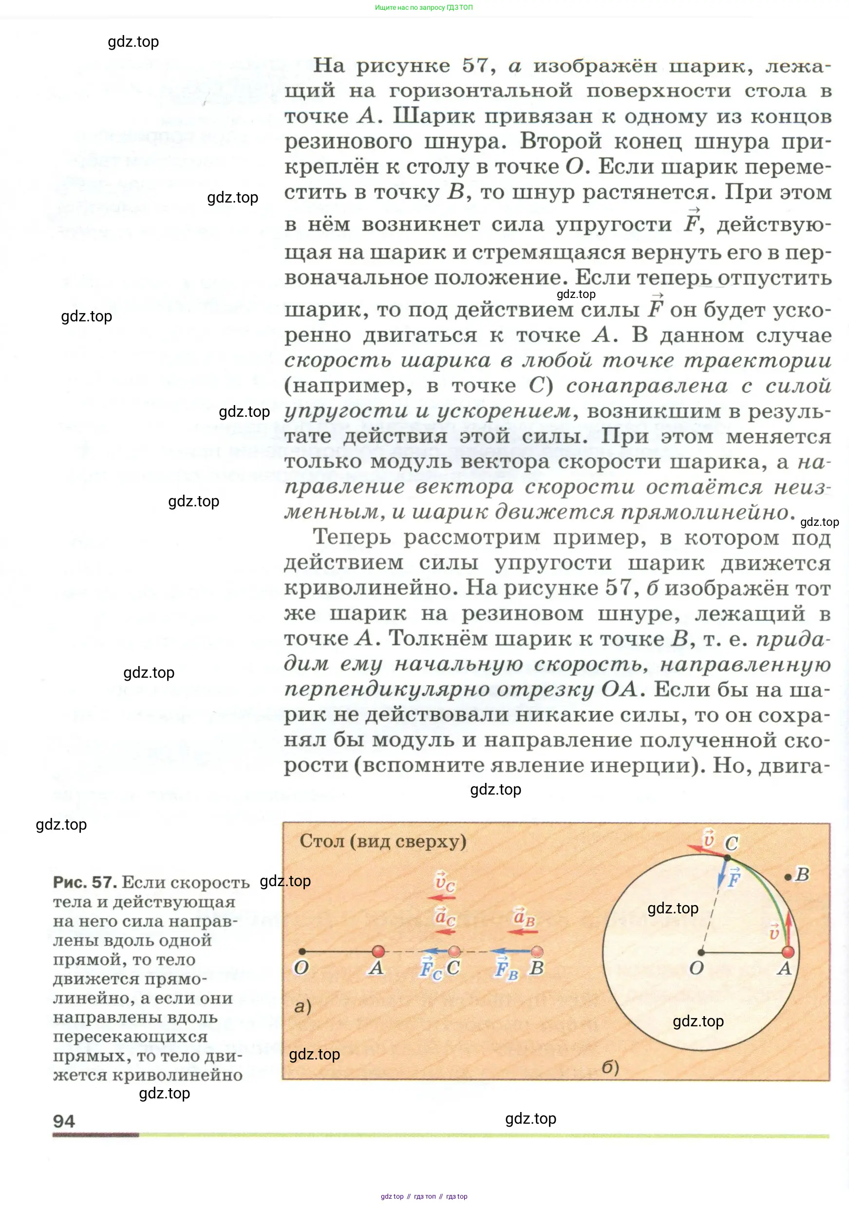 Физика, 9 класс Учебник, авторы: Пёрышкин И М, Гутник Елена Моисеевна, Иванов Александр Иванович, Петрова Мария Арсеньевна, издательство Просвещение, Москва, 2023, белого цвета, страница 94
