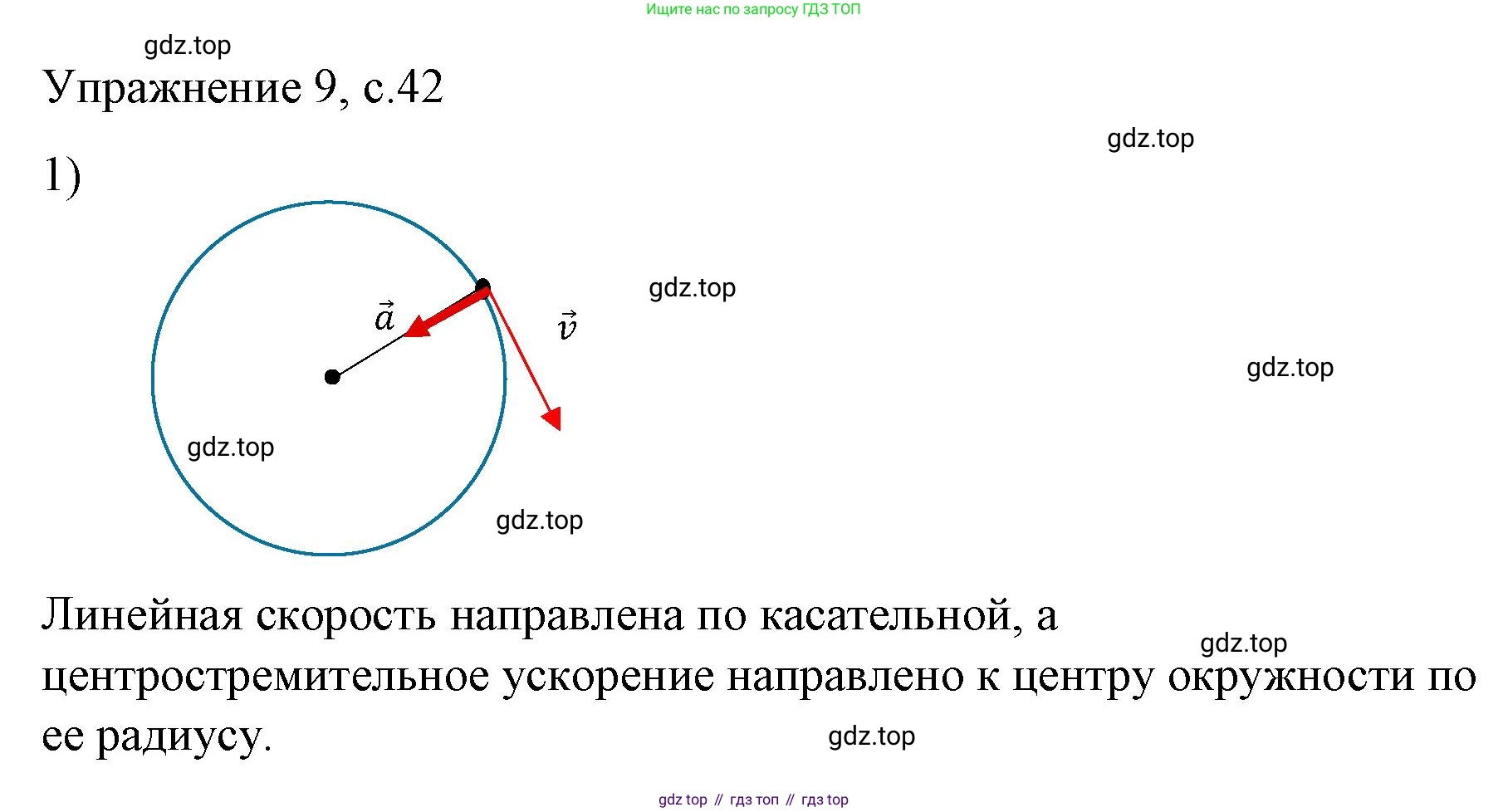 ГДЗ Физика, 9 класс Учебник, авторы: Пёрышкин И М, Гутник Елена Моисеевна, Иванов Александр Иванович, Петрова Мария Арсеньевна, издательство Просвещение, Москва, 2023, белого цвета, страница 42, номер 1, Решение
