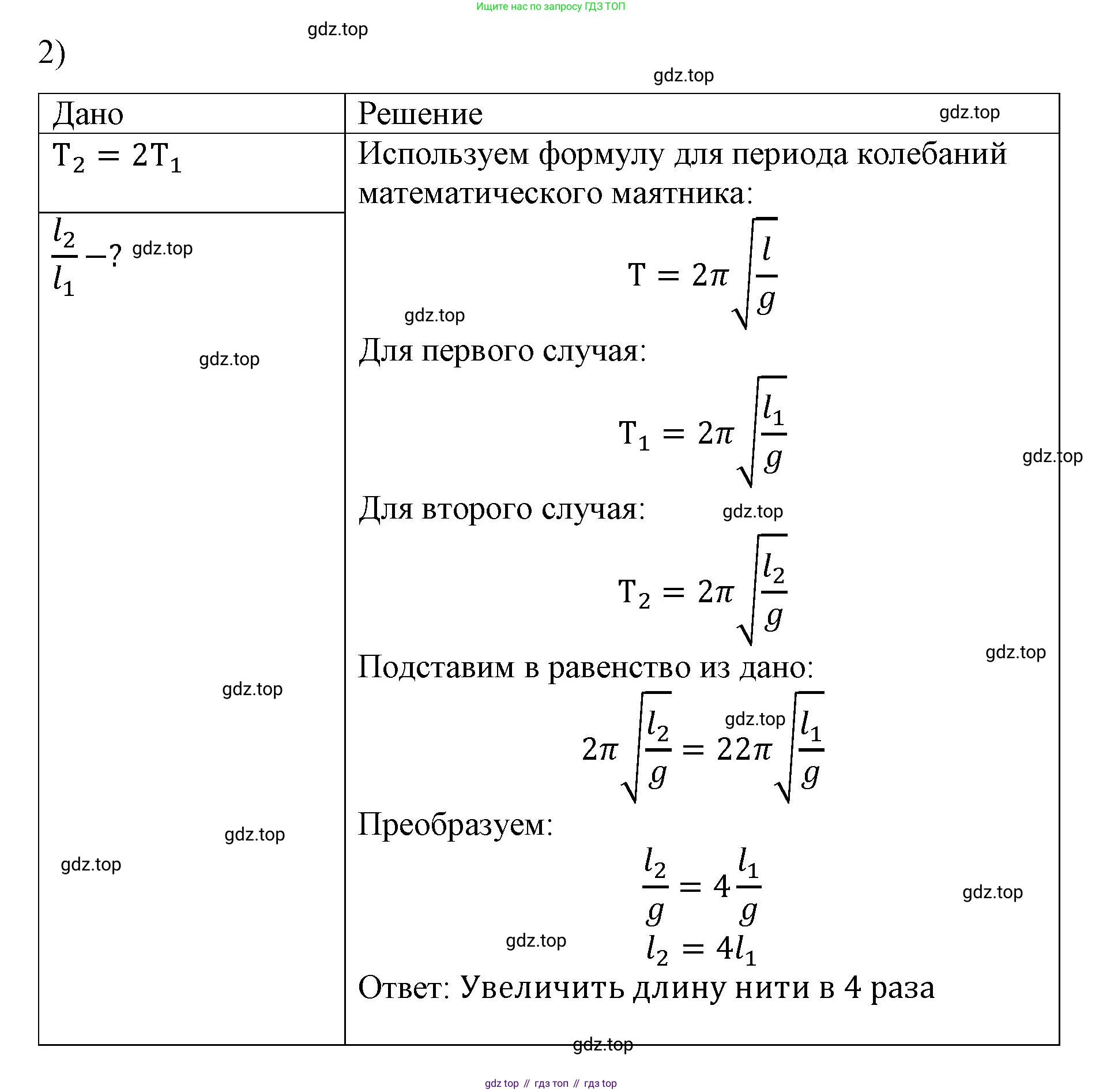 Физика, 9 класс Учебник, авторы: Пёрышкин И М, Гутник Елена Моисеевна, Иванов Александр Иванович, Петрова Мария Арсеньевна, издательство Просвещение, Москва, 2023, белого цвета, страница 155, номер 2, Решение
