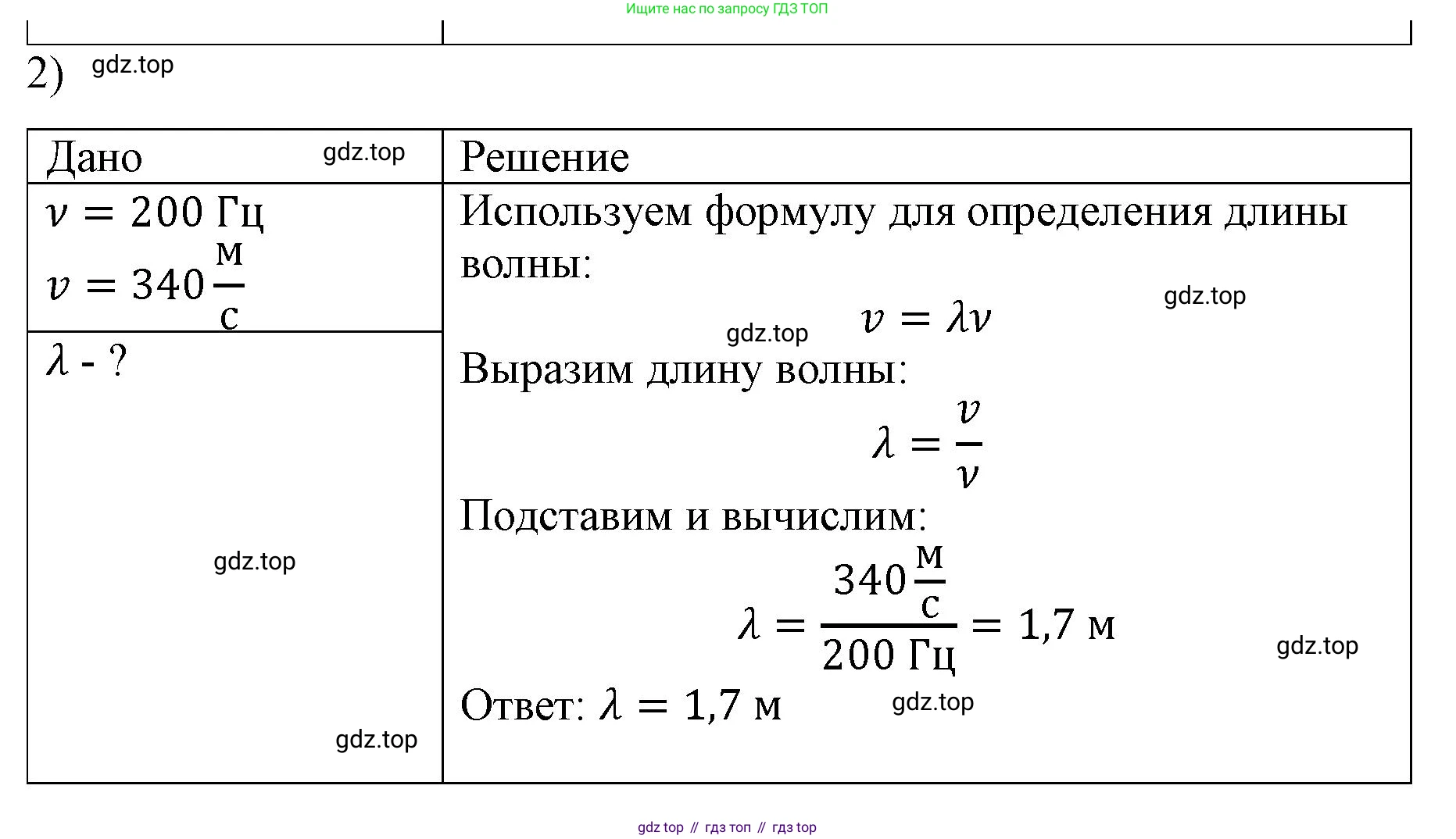Физика, 9 класс Учебник, авторы: Пёрышкин И М, Гутник Елена Моисеевна, Иванов Александр Иванович, Петрова Мария Арсеньевна, издательство Просвещение, Москва, 2023, белого цвета, страница 171, номер 2, Решение