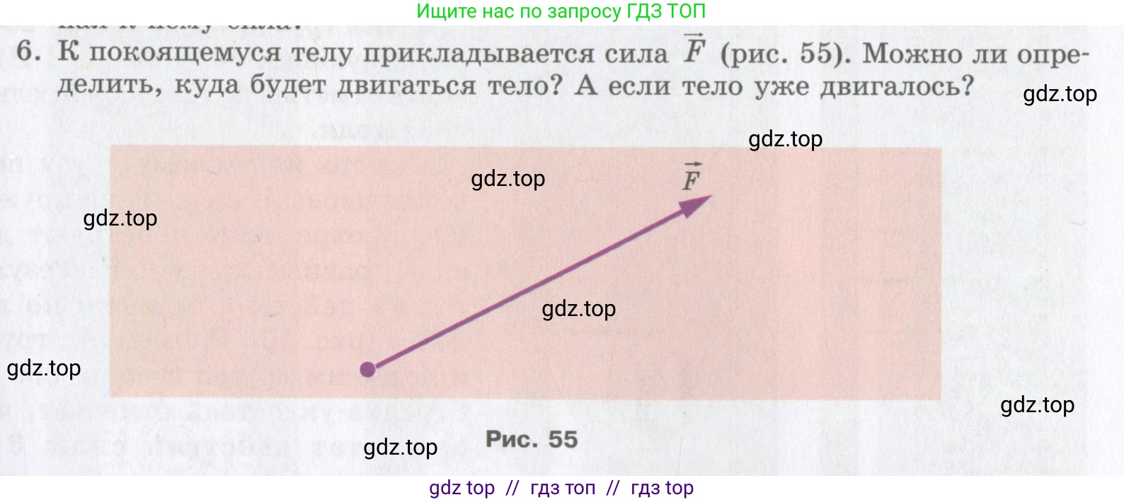 Физика, 9 класс Учебник, авторы: Шахмаев Николай Михайлович, Бунчук Алексей Васильевич, издательство Мнемозина, Москва, 2007, голубого цвета, страница 69, номер 6, Условие