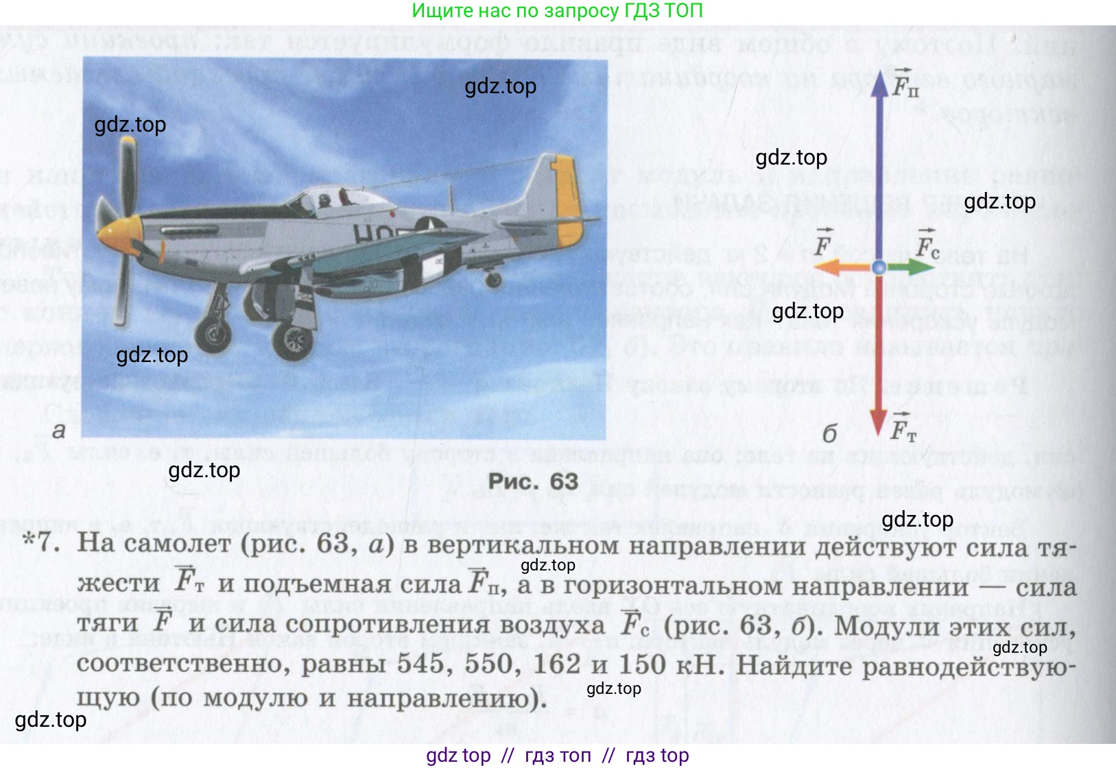 Физика, 9 класс Учебник, авторы: Шахмаев Николай Михайлович, Бунчук Алексей Васильевич, издательство Мнемозина, Москва, 2007, голубого цвета, страница 74, номер 7, Условие