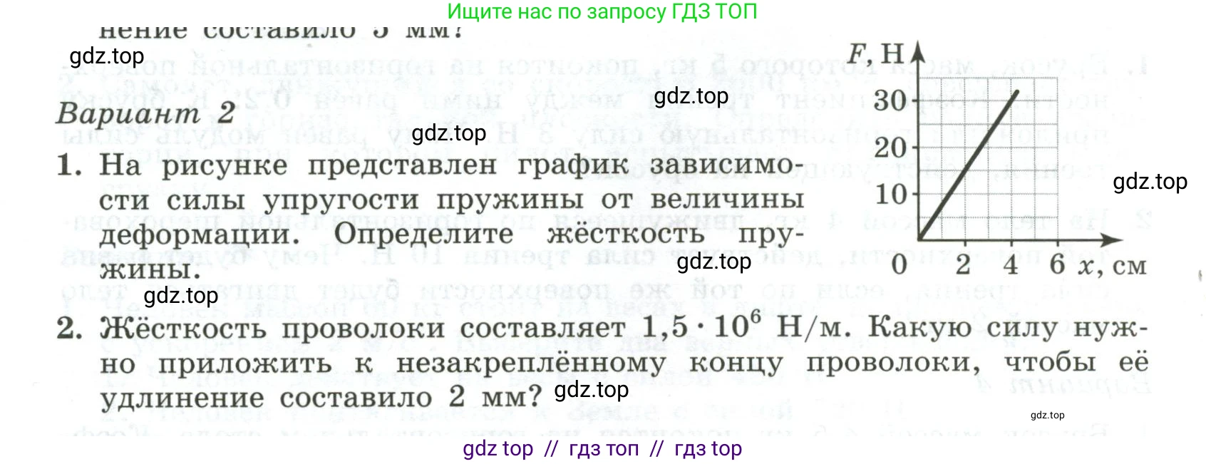 Физика, 10 класс Самостоятельные и контрольные работы, авторы: Ерюткин Евгений Сергеевич, Ерюткина Светлана Григорьевна, издательство Просвещение, Москва, 2018, оранжевого цвета, страница 30, Условие