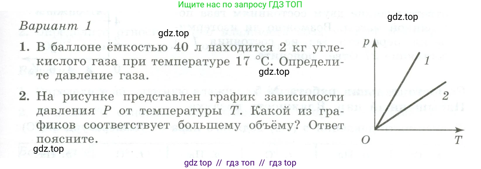 Физика, 10 класс Самостоятельные и контрольные работы, авторы: Ерюткин Евгений Сергеевич, Ерюткина Светлана Григорьевна, издательство Просвещение, Москва, 2018, оранжевого цвета, страница 55, Условие