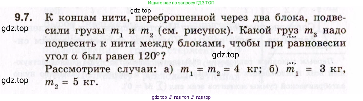 ГДЗ Физика, 10-11 класс Задачник, авторы: Гельфгат Илья Маркович, Генденштейн Лев Элевич, Кирик Леонид Анатольевич, издательство Илекса, Москва, 2008, красного цвета, страница 66, номер 9.7, Условие