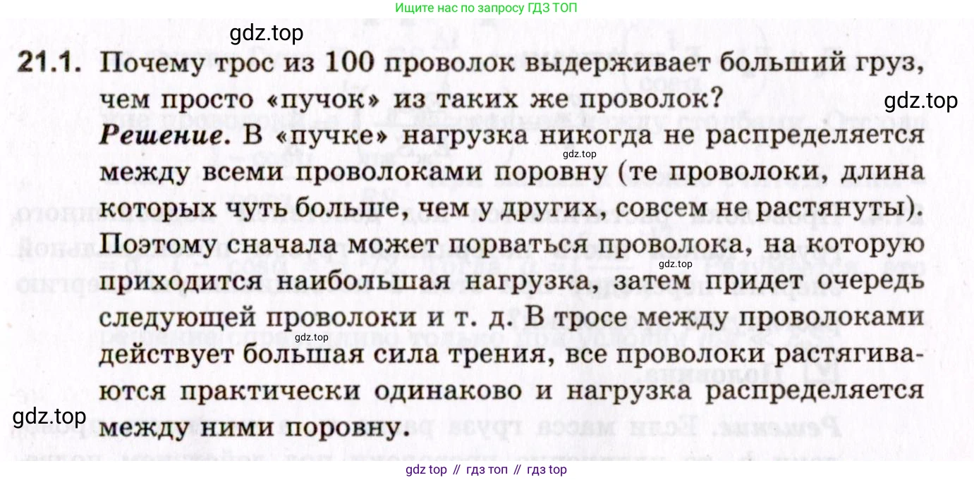 ГДЗ Физика, 10-11 класс Задачник, авторы: Гельфгат Илья Маркович, Генденштейн Лев Элевич, Кирик Леонид Анатольевич, издательство Илекса, Москва, 2008, красного цвета, страница 155, номер 21.1, Условие