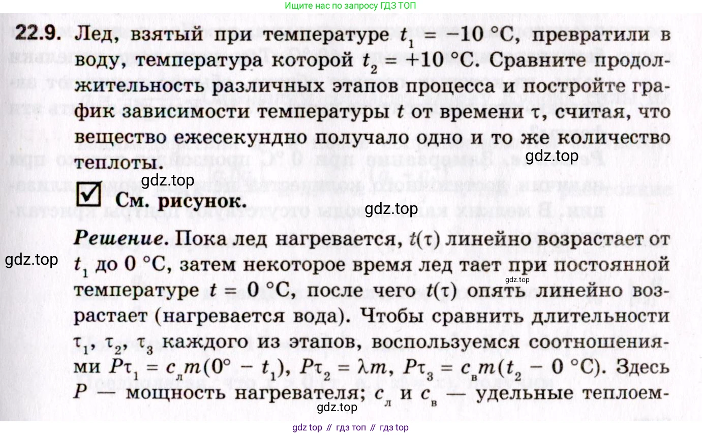 ГДЗ Физика, 10-11 класс Задачник, авторы: Гельфгат Илья Маркович, Генденштейн Лев Элевич, Кирик Леонид Анатольевич, издательство Илекса, Москва, 2008, красного цвета, страница 161, номер 22.9, Условие