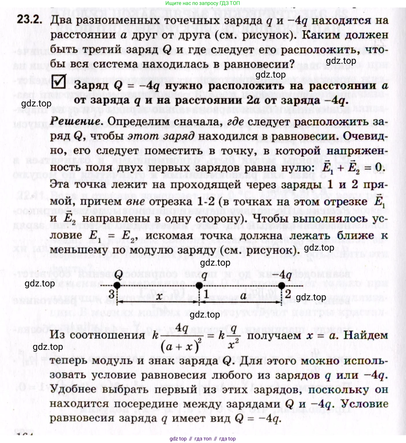 ГДЗ Физика, 10-11 класс Задачник, авторы: Гельфгат Илья Маркович, Генденштейн Лев Элевич, Кирик Леонид Анатольевич, издательство Илекса, Москва, 2008, красного цвета, страница 164, номер 23.2, Условие