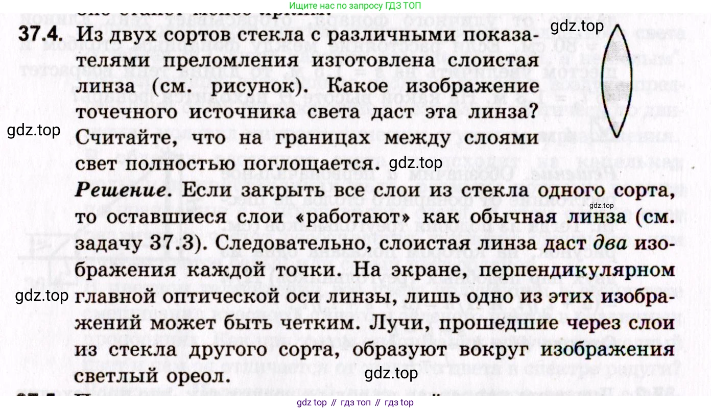 ГДЗ Физика, 10-11 класс Задачник, авторы: Гельфгат Илья Маркович, Генденштейн Лев Элевич, Кирик Леонид Анатольевич, издательство Илекса, Москва, 2008, красного цвета, страница 258, номер 37.4, Условие