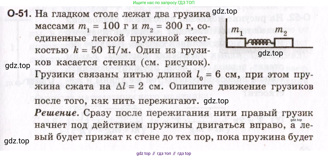 ГДЗ Физика, 10-11 класс Задачник, авторы: Гельфгат Илья Маркович, Генденштейн Лев Элевич, Кирик Леонид Анатольевич, издательство Илекса, Москва, 2008, красного цвета, страница 93, номер 51, Условие
