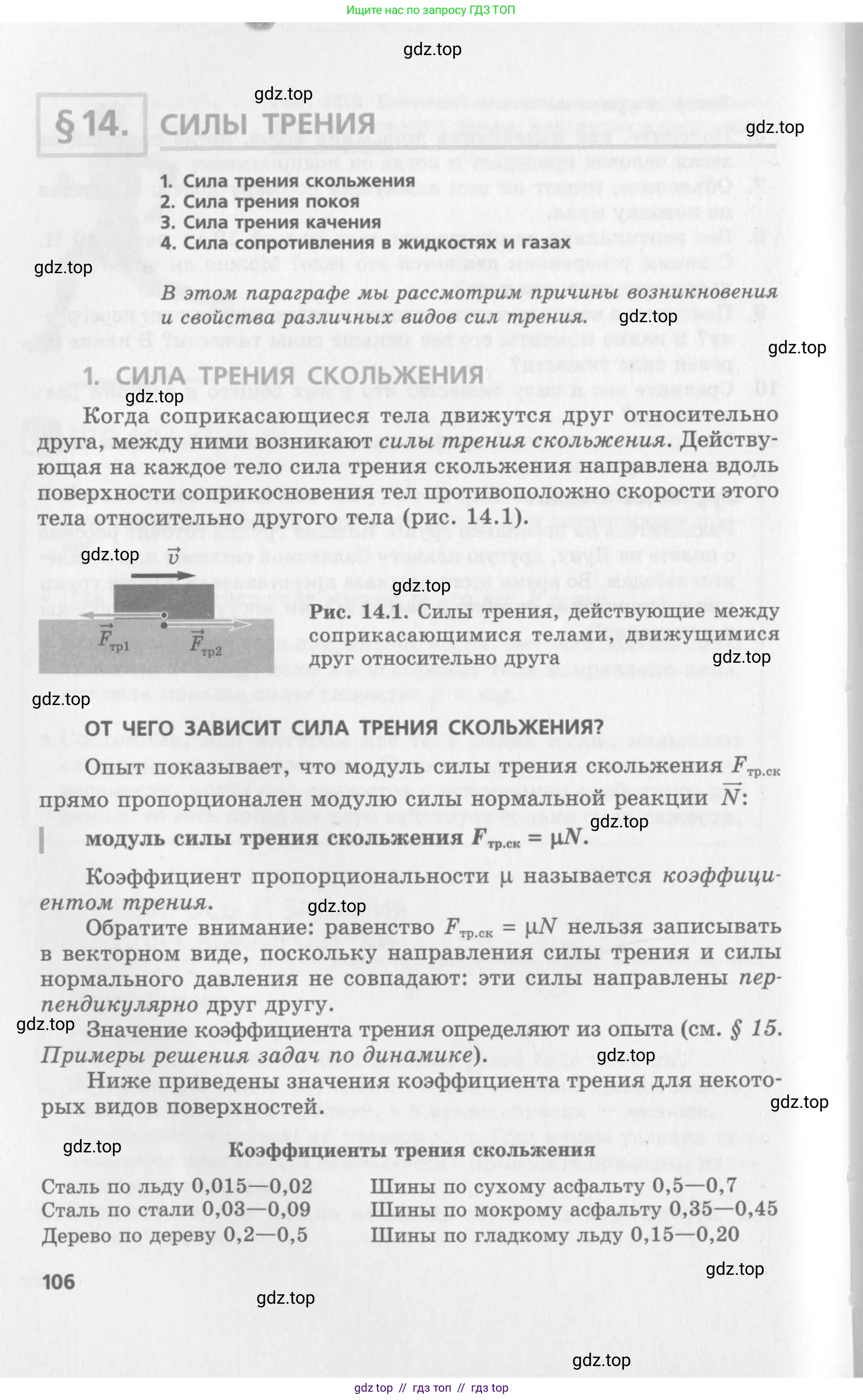 Физика, 10 класс Учебник, авторы: Генденштейн Лев Элевич, Дик Юрий Иванович, издательство Мнемозина, Москва, 2009, страница 106