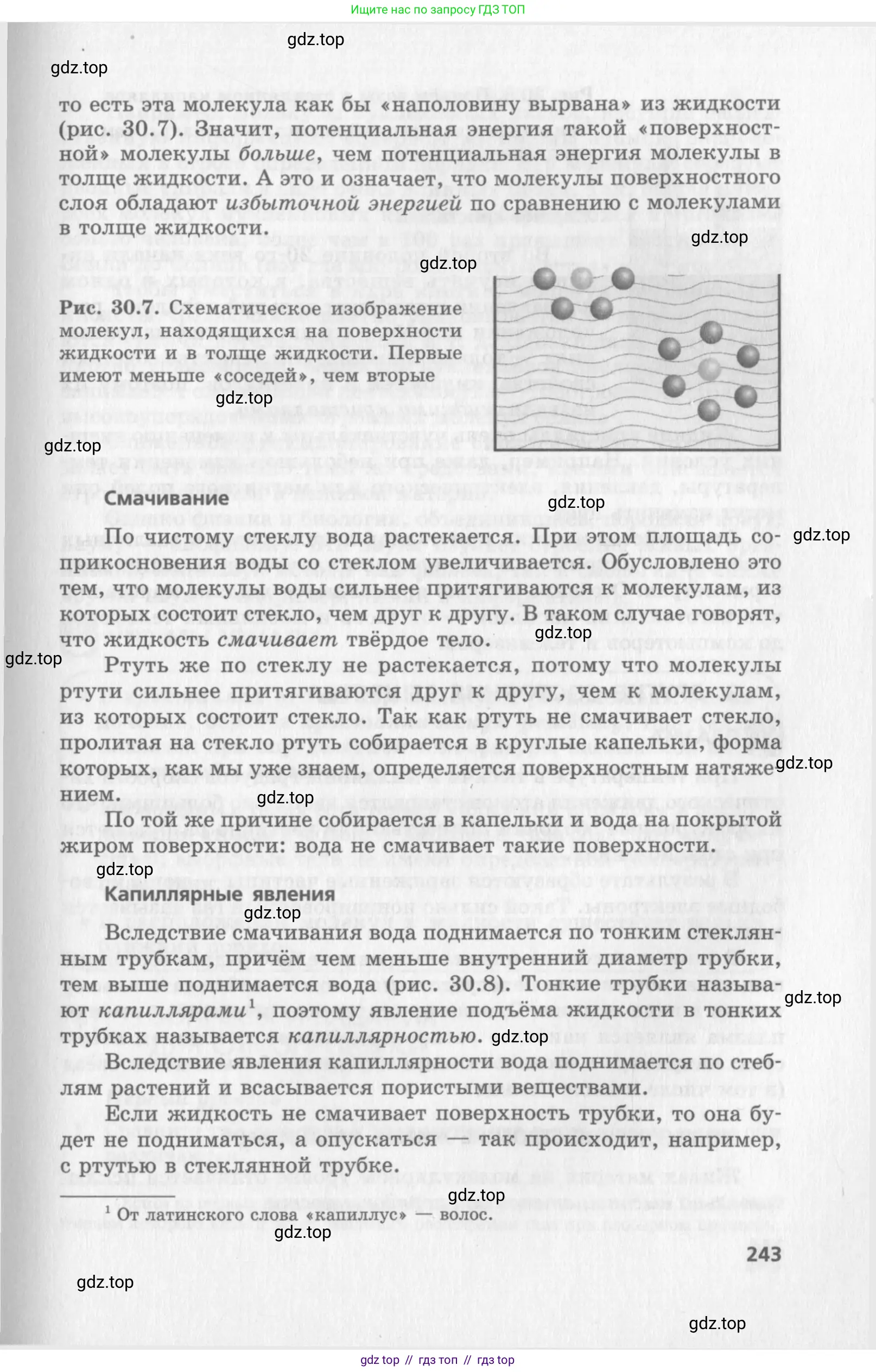Физика, 10 класс Учебник, авторы: Генденштейн Лев Элевич, Дик Юрий Иванович, издательство Мнемозина, Москва, 2009, страница 243