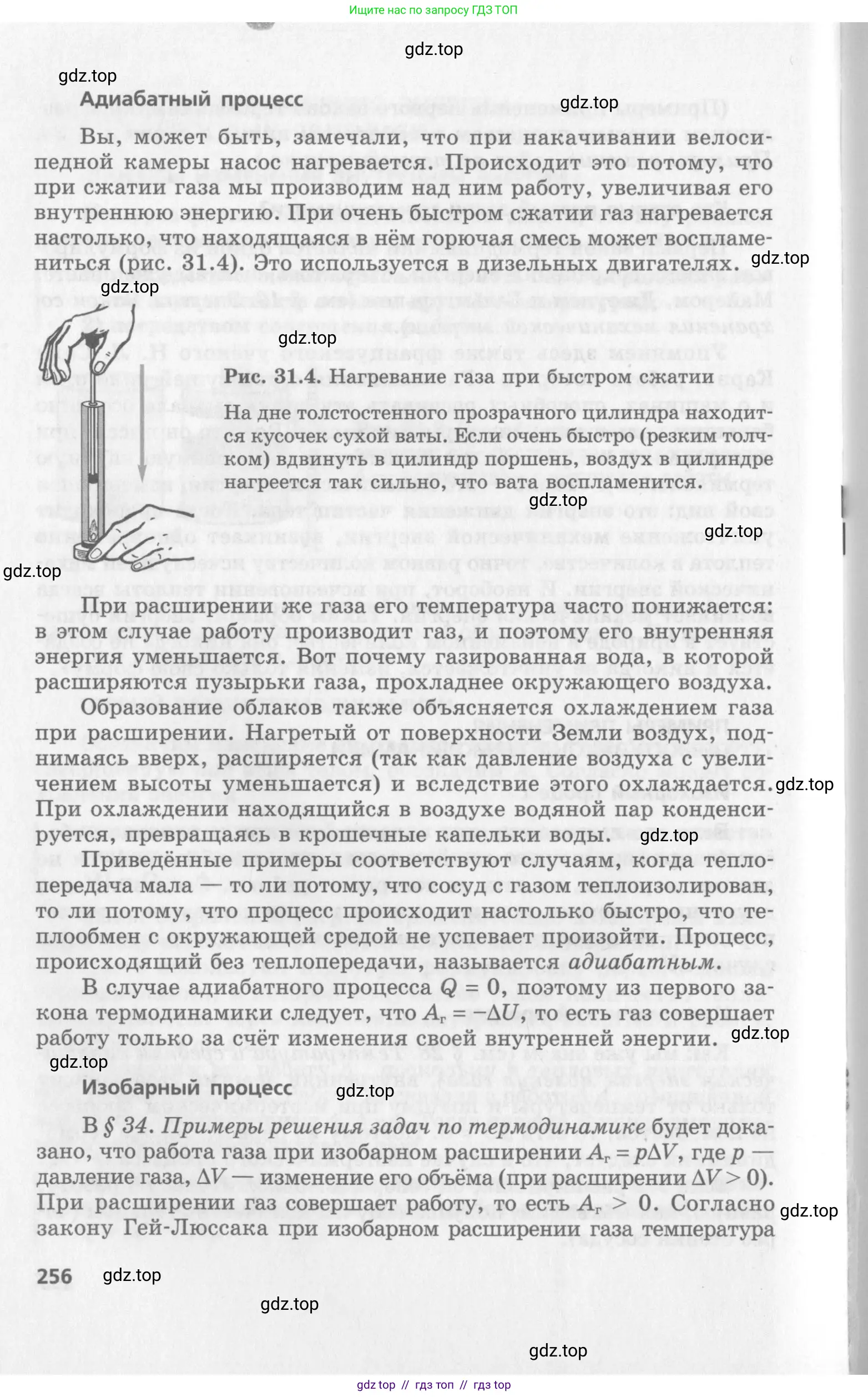 Физика, 10 класс Учебник, авторы: Генденштейн Лев Элевич, Дик Юрий Иванович, издательство Мнемозина, Москва, 2009, страница 256