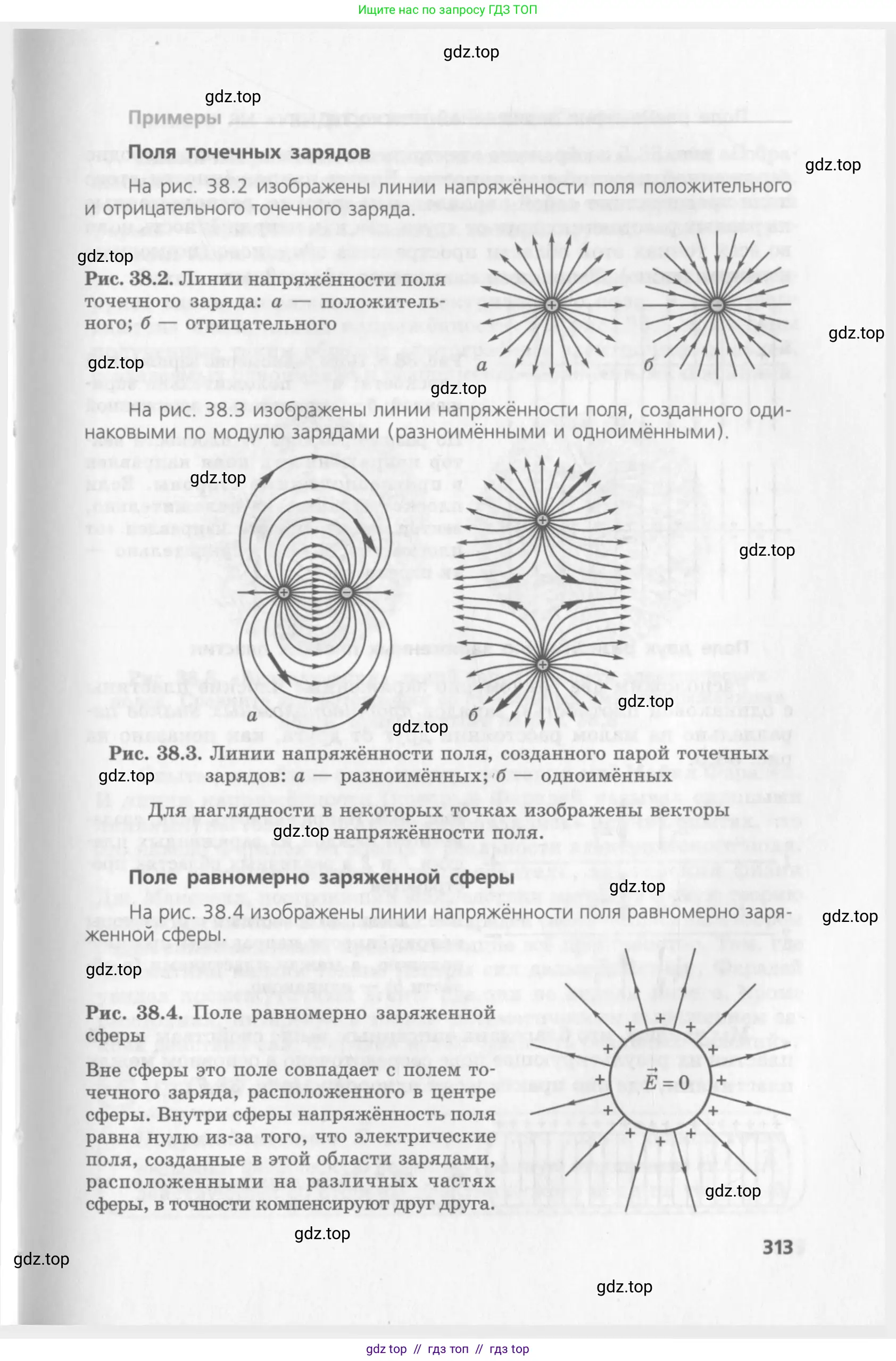 Физика, 10 класс Учебник, авторы: Генденштейн Лев Элевич, Дик Юрий Иванович, издательство Мнемозина, Москва, 2009, страница 313