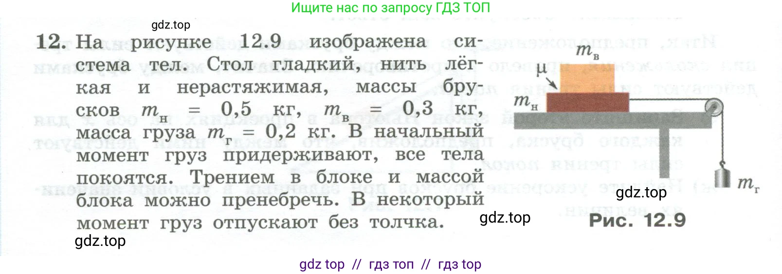 Физика, 10 класс Учебник, авторы: Генденштейн Лев Элевич, Булатова Альбина Александрова, Корнильев Игорь Николаевич, Кошкина Анжелика Васильевна, издательство Просвещение, Москва, 2019, бирюзового цвета, Часть 1, страница 128, номер 12, Условие