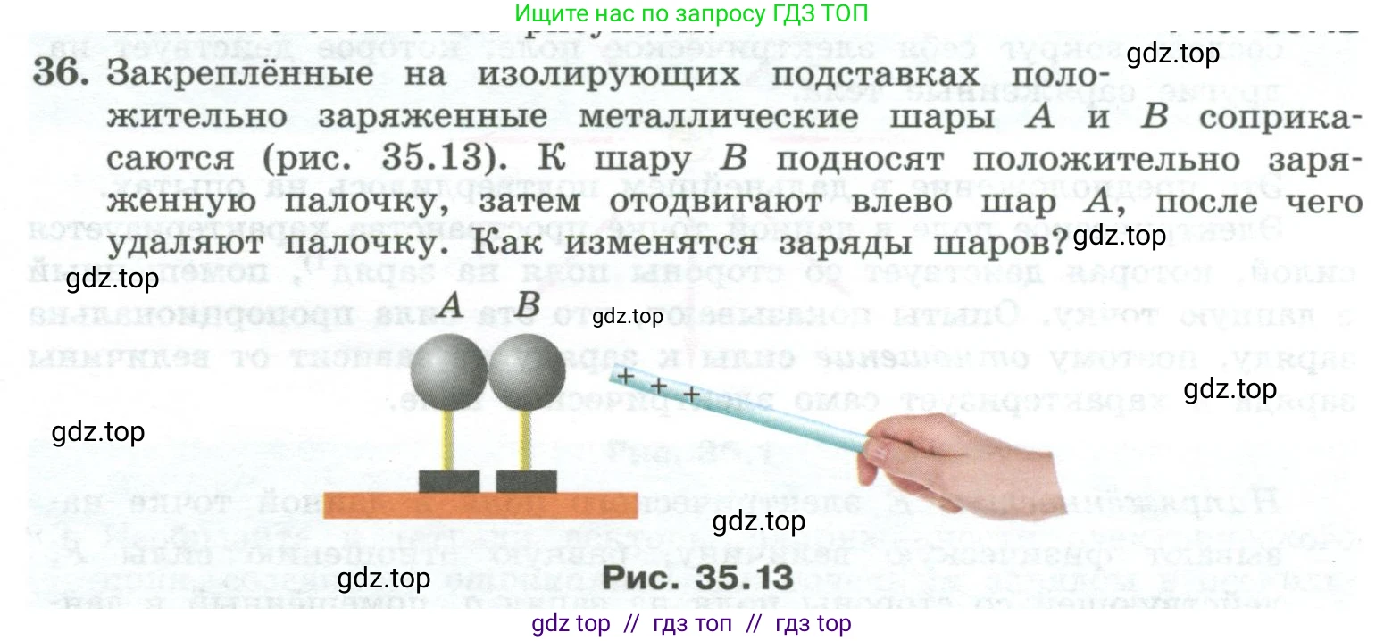 Физика, 10 класс Учебник, авторы: Генденштейн Лев Элевич, Булатова Альбина Александрова, Корнильев Игорь Николаевич, Кошкина Анжелика Васильевна, издательство Просвещение, Москва, 2019, бирюзового цвета, Часть 2, страница 97, номер 36, Условие