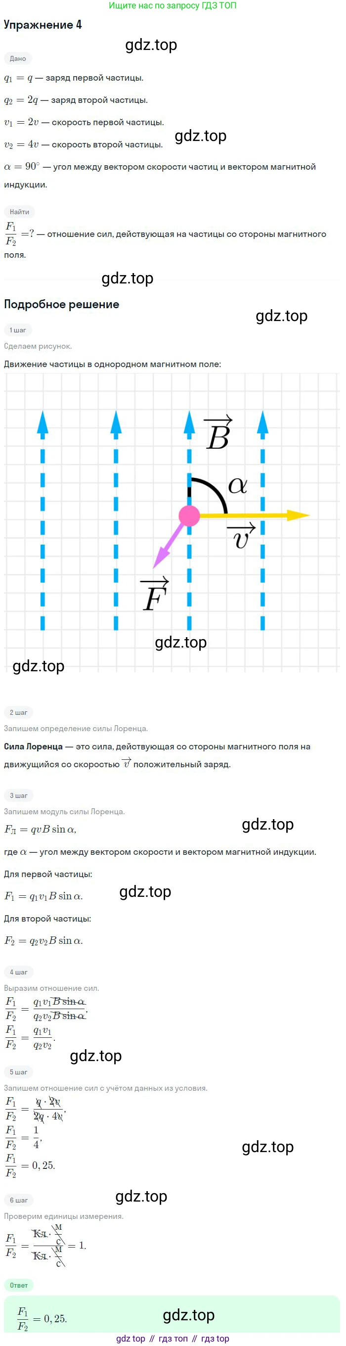 Физика, 10-11 класс Сборник задач, автор: Громцева Ольга Ильинична, издательство Экзамен, Москва, 2018, белого цвета, страница 145, номер 4, Решение