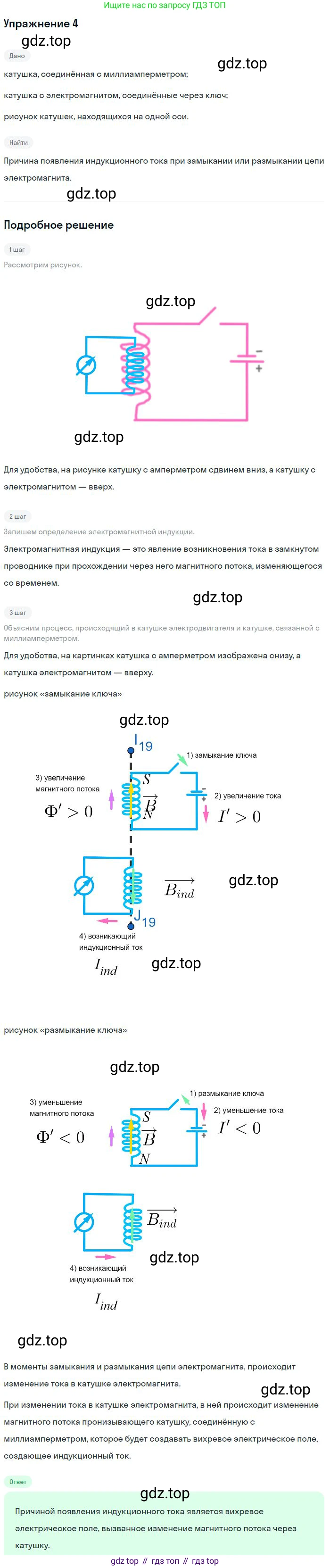 Физика, 10-11 класс Сборник задач, автор: Громцева Ольга Ильинична, издательство Экзамен, Москва, 2018, белого цвета, страница 149, номер 4, Решение