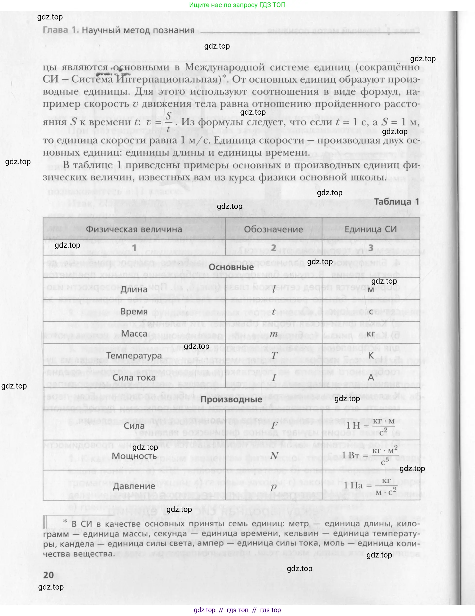Физика, 10 класс Учебник, авторы: Хижнякова Людмила Степановна, Синявина Анна Афанасьевна, Холина Светлана Александровна, Кудрявцев Василий Владимирович, издательство Вентана-граф, Москва, 2014, страница 20