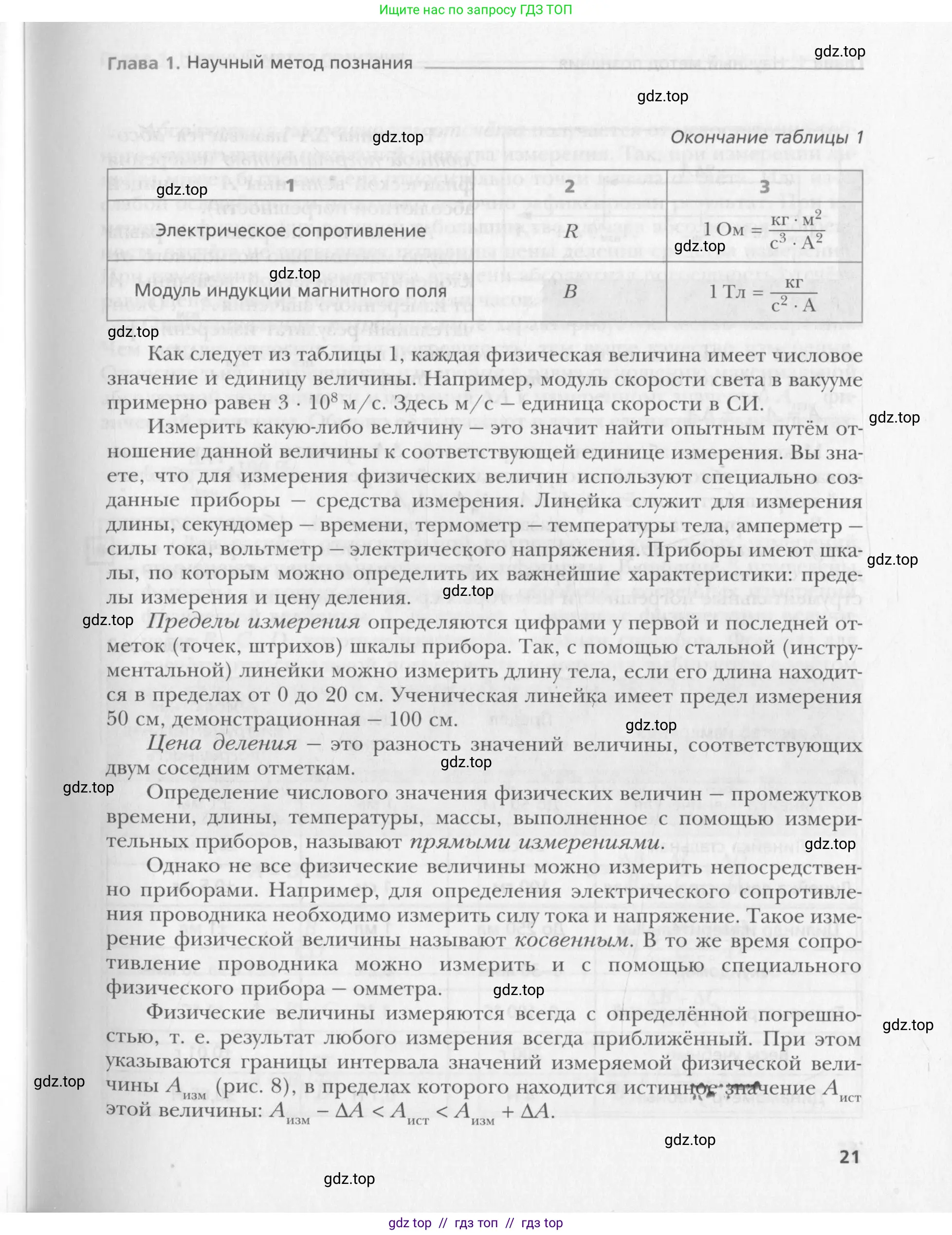 Физика, 10 класс Учебник, авторы: Хижнякова Людмила Степановна, Синявина Анна Афанасьевна, Холина Светлана Александровна, Кудрявцев Василий Владимирович, издательство Вентана-граф, Москва, 2014, страница 21