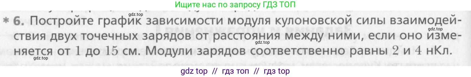 Физика, 10 класс Учебник, авторы: Хижнякова Людмила Степановна, Синявина Анна Афанасьевна, Холина Светлана Александровна, Кудрявцев Василий Владимирович, издательство Вентана-граф, Москва, 2014, страница 296, номер 6, Условие