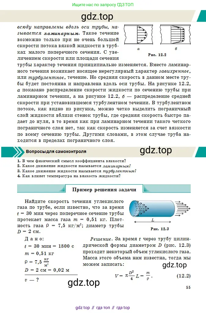 Физика, 10 класс Учебник, авторы: Казахбаева Данагуль Мукажановна, Кронгарт Борис Аркадьевич, Токбергенова Уазипа Конурбаевна, издательство Мектеп, Алматы, 2019, белого цвета, страница 55