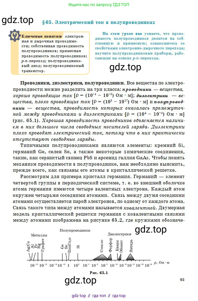 Физика, 10 класс Учебник, авторы: Кронгарт Борис Аркадьевич, Казахбаева Данагуль Мукажановна, Имамбеков Онласын, Кыстаубаев Талгат Зайнулланович, издательство Мектеп, Алматы, 2019, белого цвета, страница 93