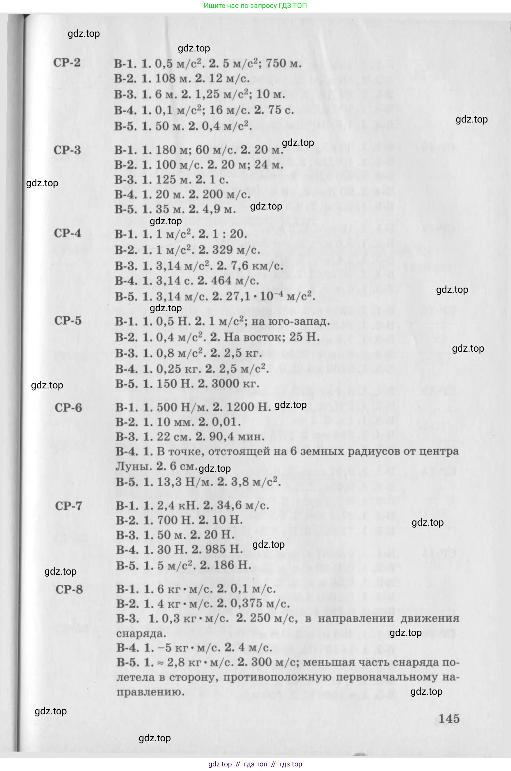 Физика, 10 класс Дидактические материалы, авторы: Марон Абрам Евсеевич, Марон Евгений Абрамович, издательство Дрофа, Москва, 2014, белого цвета, страница 145