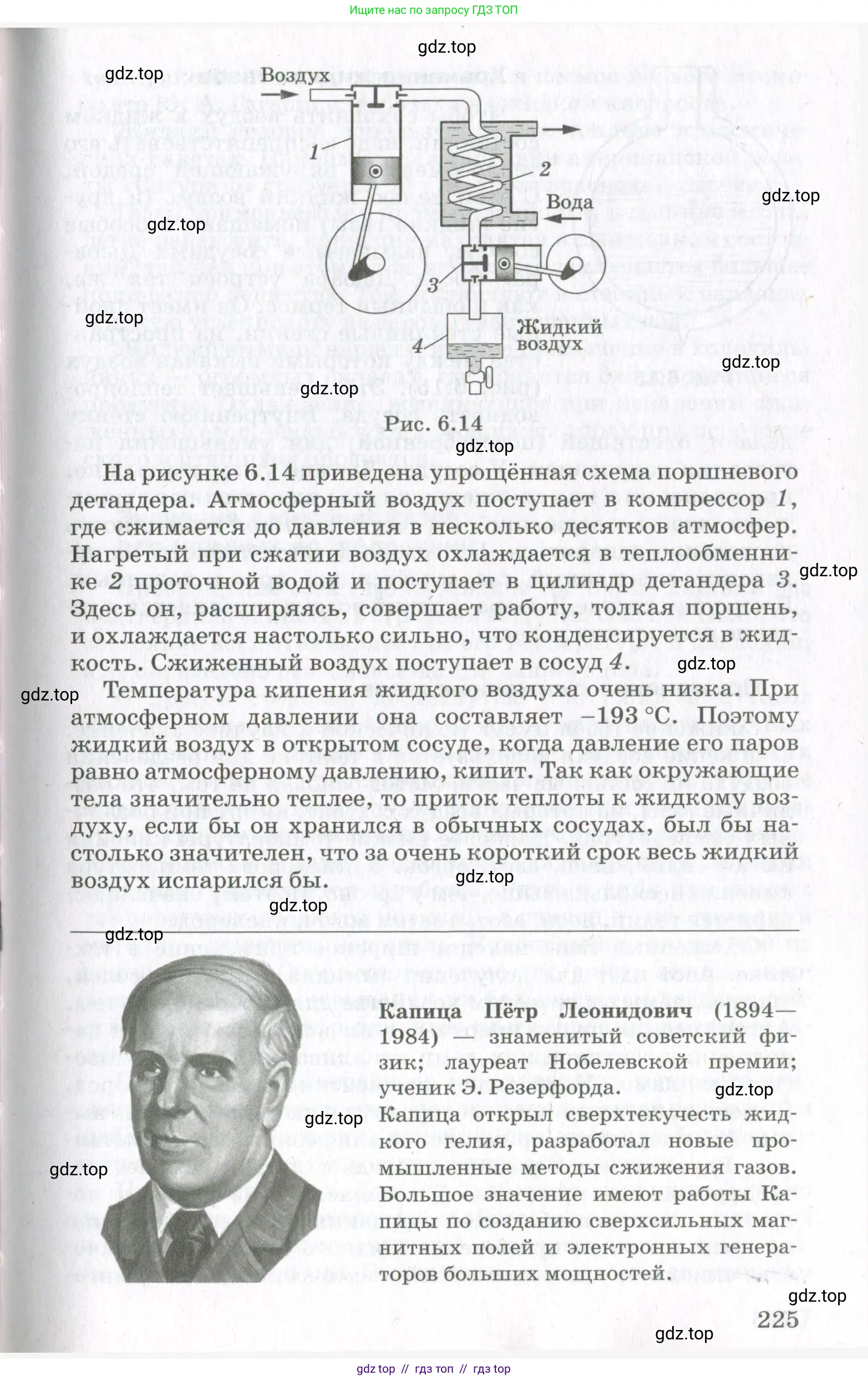 Физика, 10 класс Учебник, авторы: Мякишев Генадий Яковлевич, Синяков Арон Залманович, издательство Просвещение, Москва, 2021, зелёного цвета, страница 225
