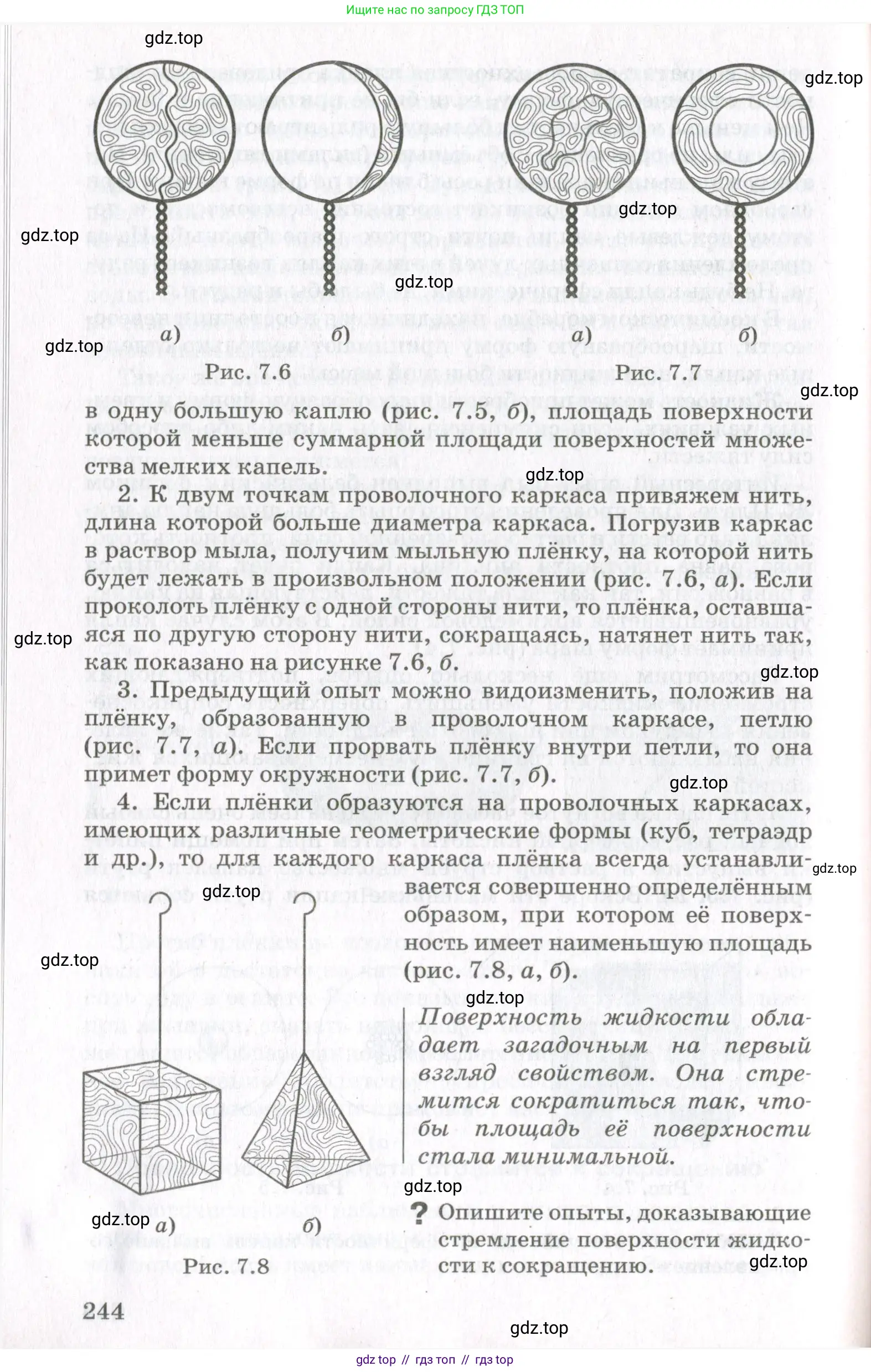 Физика, 10 класс Учебник, авторы: Мякишев Генадий Яковлевич, Синяков Арон Залманович, издательство Просвещение, Москва, 2021, зелёного цвета, страница 244