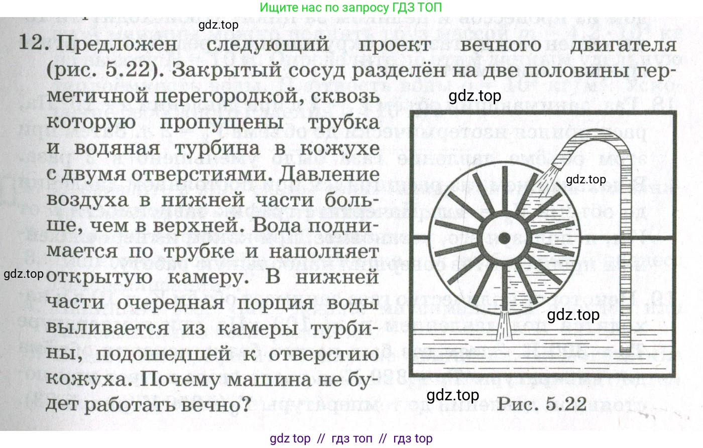 Физика, 10 класс Учебник, авторы: Мякишев Генадий Яковлевич, Синяков Арон Залманович, издательство Просвещение, Москва, 2021, зелёного цвета, страница 199, номер 12, Условие
