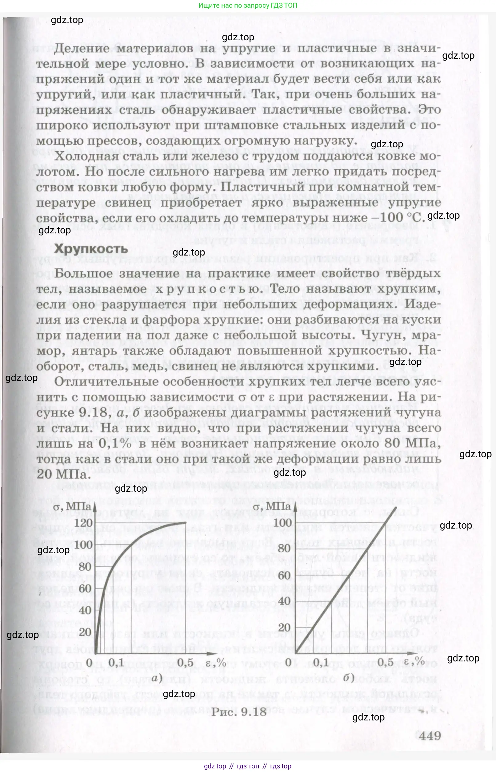 Физика, 10 класс Учебник, авторы: Мякишев Генадий Яковлевич, Синяков Арон Залманович, издательство Просвещение, Москва, 2021, белого цвета, страница 449