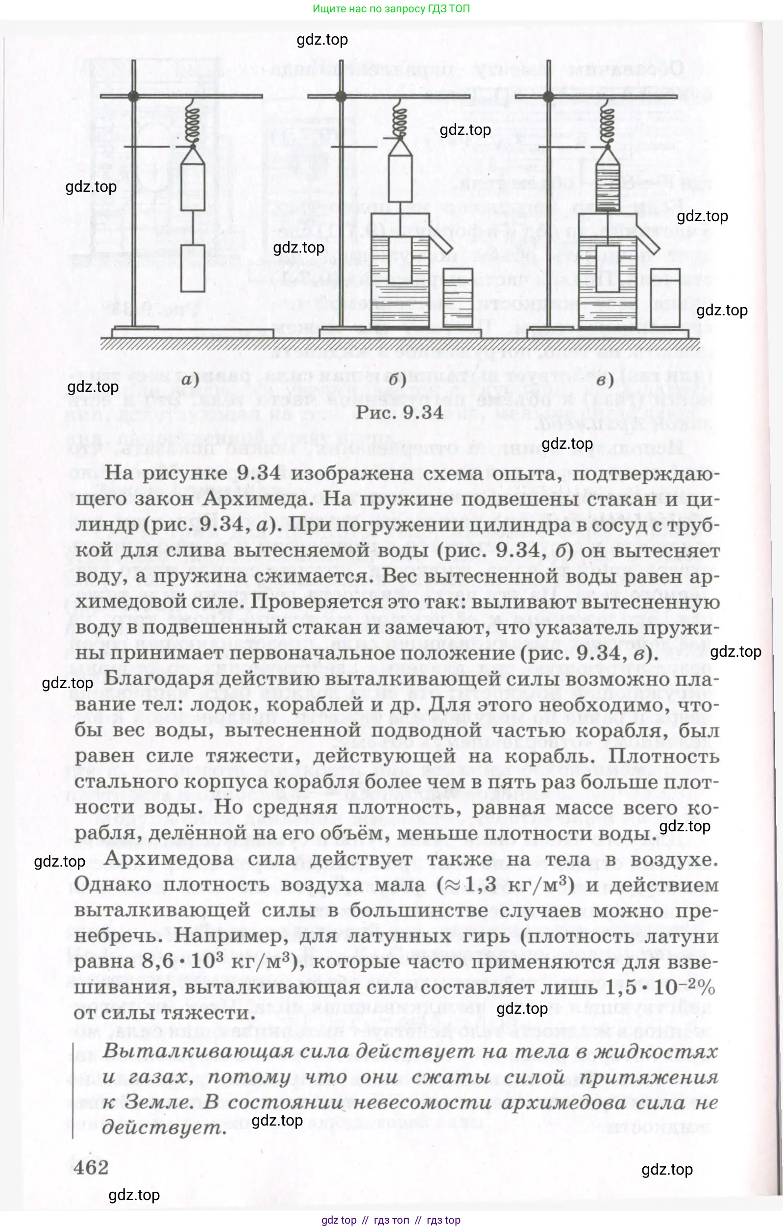 Физика, 10 класс Учебник, авторы: Мякишев Генадий Яковлевич, Синяков Арон Залманович, издательство Просвещение, Москва, 2021, белого цвета, страница 462