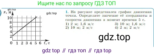 Физика, 10 класс Учебник, авторы: Мякишев Генадий Яковлевич, Буховцев Борис Борисович, Сотский Николай Николаевич, издательство Просвещение, Москва, 2019, страница 26, номер 1, Условие