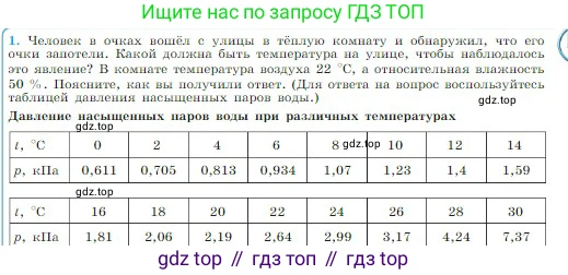 Физика, 10 класс Учебник, авторы: Мякишев Генадий Яковлевич, Буховцев Борис Борисович, Сотский Николай Николаевич, издательство Просвещение, Москва, 2019, страница 249, номер 1, Условие