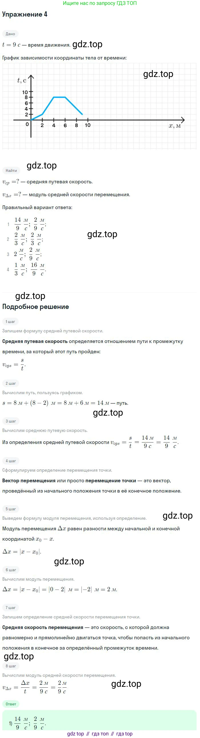 Физика, 10 класс Учебник, авторы: Мякишев Генадий Яковлевич, Буховцев Борис Борисович, Сотский Николай Николаевич, издательство Просвещение, Москва, 2019, страница 33, номер 4, Решение