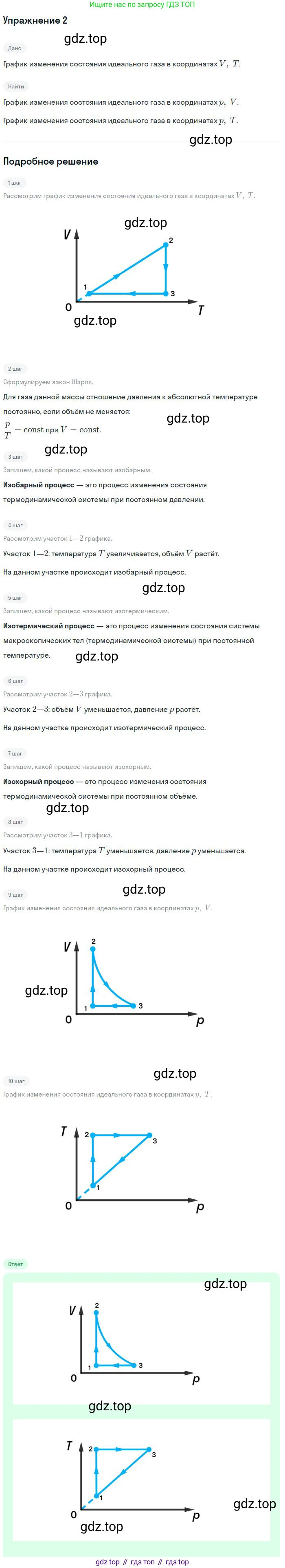 Физика, 10 класс Учебник, авторы: Мякишев Генадий Яковлевич, Буховцев Борис Борисович, Сотский Николай Николаевич, издательство Просвещение, Москва, 2019, страница 235, номер 2, Решение