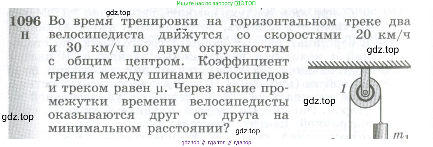 ГДЗ Физика, 10-11 класс Сборник задач, автор: Парфентьева Наталия Андреевна, издательство Просвещение, Москва, 2007, Часть 2, страница 174, номер 1096, Условие