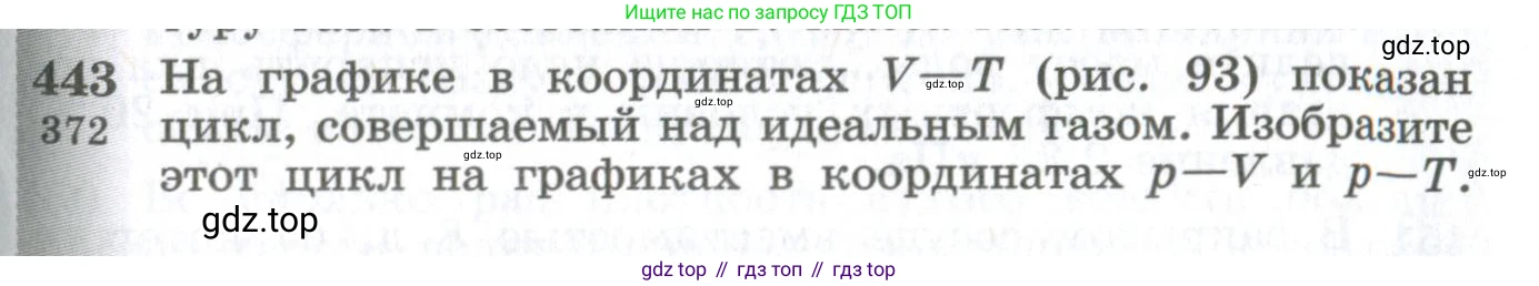 ГДЗ Физика, 10-11 класс Сборник задач, автор: Парфентьева Наталия Андреевна, издательство Просвещение, Москва, 2007, Часть 1, страница 61, номер 443, Условие