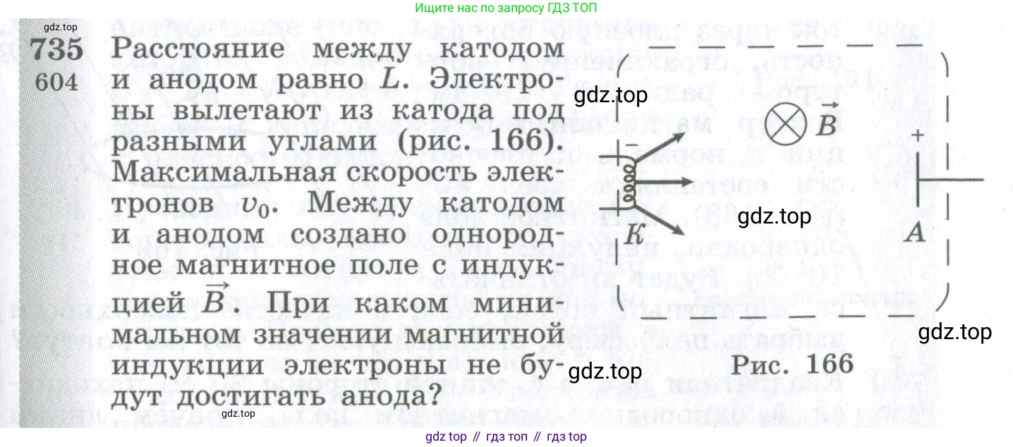 ГДЗ Физика, 10-11 класс Сборник задач, автор: Парфентьева Наталия Андреевна, издательство Просвещение, Москва, 2007, Часть 1, страница 103, номер 735, Условие