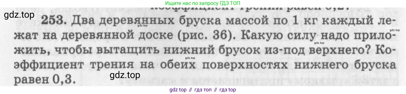 ГДЗ Физика, 10-11 класс Задачник, автор: Рымкевич Андрей Павлович, издательство Просвещение, Москва, 2016, белого цвета, страница 38, номер 253, Условие
