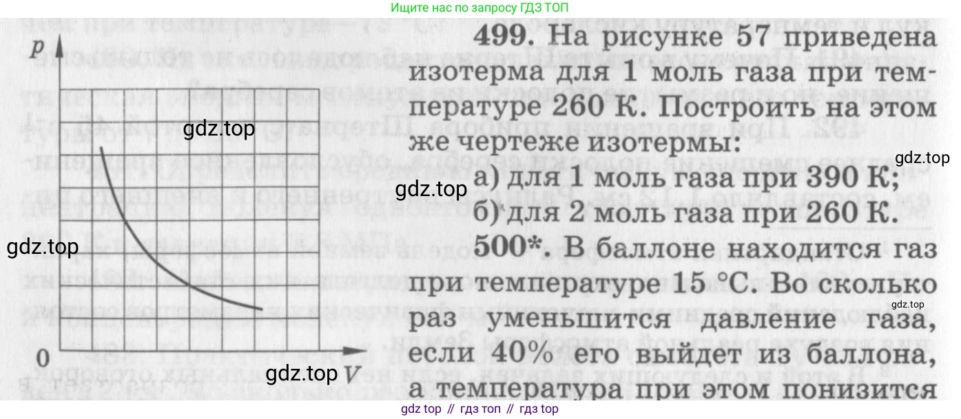 ГДЗ Физика, 10-11 класс Задачник, автор: Рымкевич Андрей Павлович, издательство Просвещение, Москва, 2016, белого цвета, страница 68, номер 499, Условие